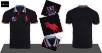 polo paris ralph lauren hommes tee shirt detail cotton champion black